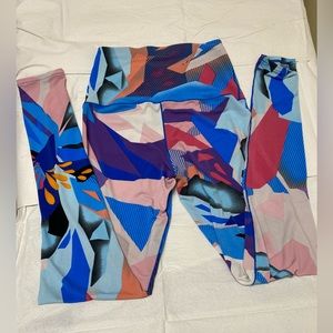 Eva Varro Multicolor Abstract Leggings